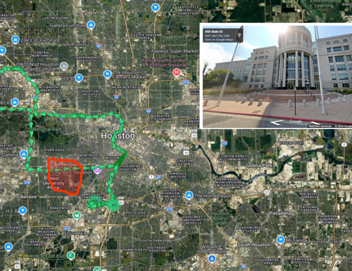 A visual representation of the courthouse's location, highlighting key routes and nearby points of interest.